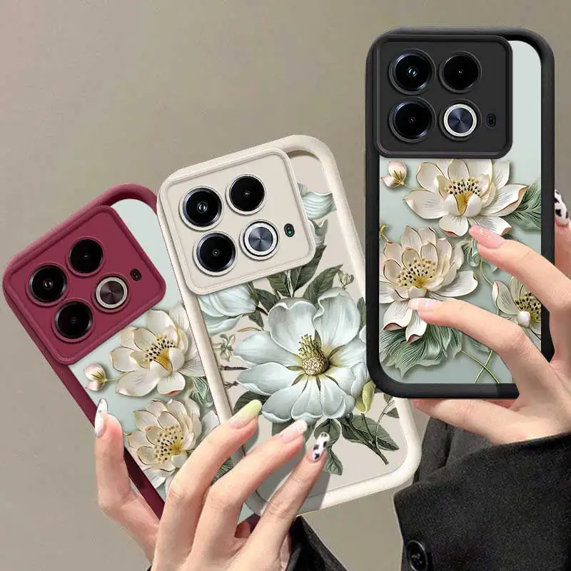 Note40 Blooming White Flowers Sky Eye Phone Case For Infinix Note 40Pro 30 30Pro 30VIP 12 12Pro Smart 8 7 6 Zero 30  Cover