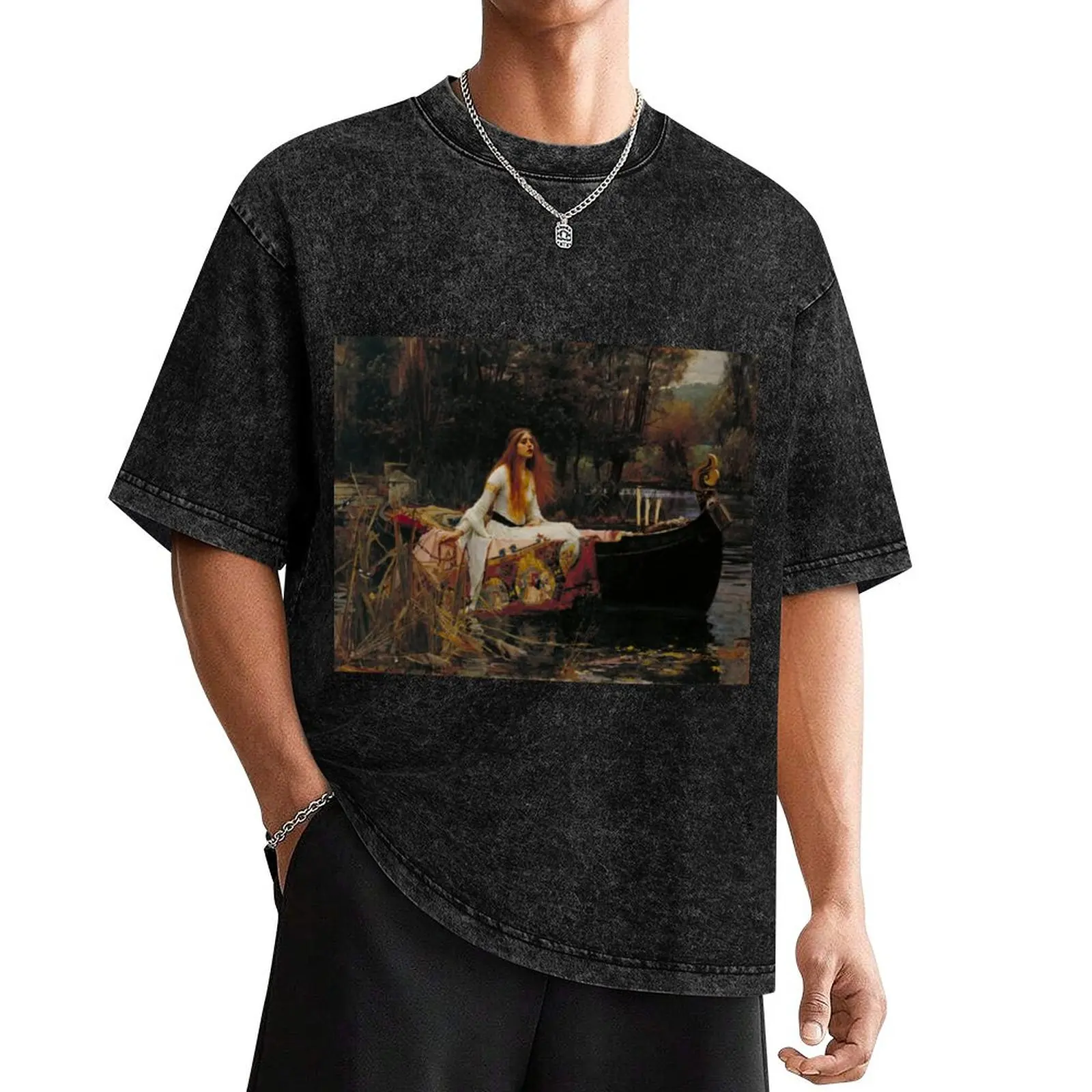 The Lady of Shalott J.W. Waterhouse T-Shirt fashion shirts Anime t-shirt blue archive t shirts for men pack