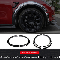 LMUUNING For Tesla Model Y 2021 2022 2023 Car Bodykits Accessories Car Fender Flares Wide Body Wheel Arches ABS Material