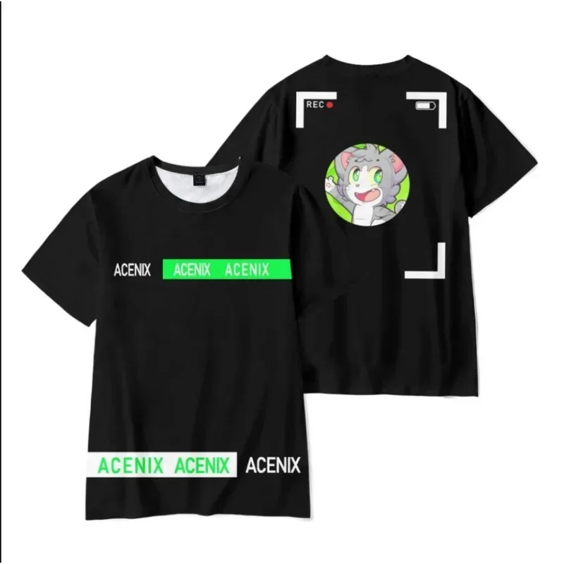 Acenix merch T-shirt cartoon T shirts for Boys Girls tshirt CHILDREN'S clothing kids clothes graphic tee shirts cosplay costume