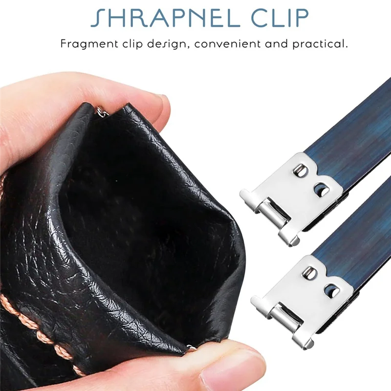 Y50A-20Pcs إطارات مرنة داخلية معدنية قبلة المشبك محفظة الإطار عملة حقيبة يد مفصلات كليب حقيبة فضية