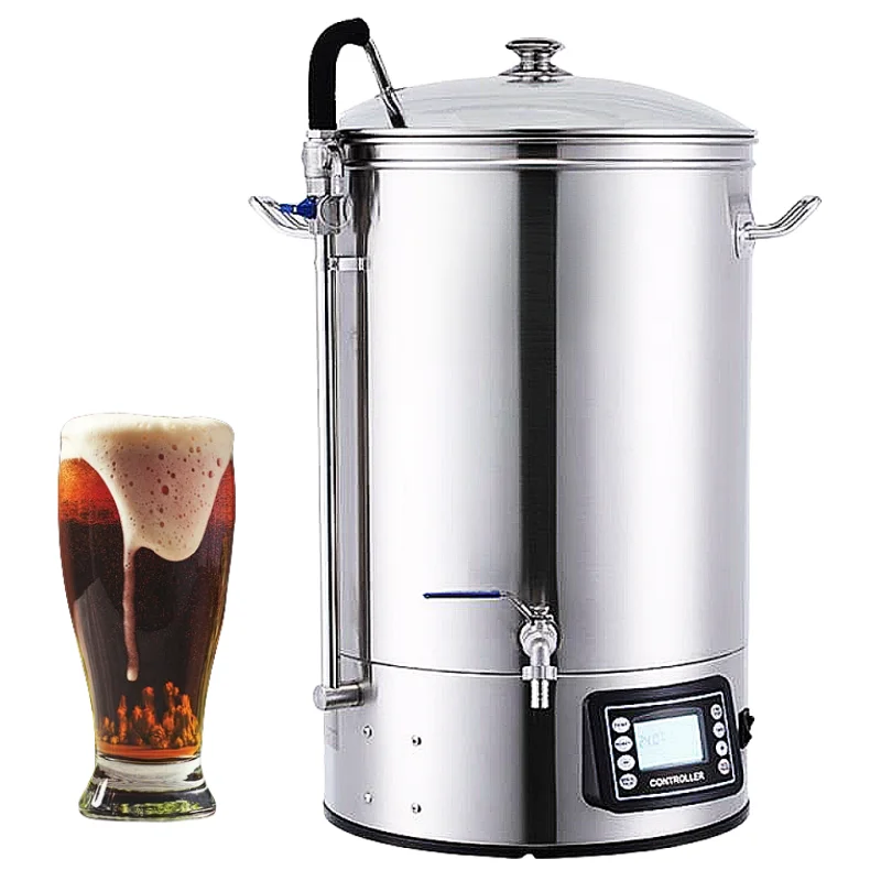 

Hot Selling Automatic Fermentation Home Beer Brewing Equipment Distillery Machine Homebrew Beer Equipment for Craft Beer 30 Kg