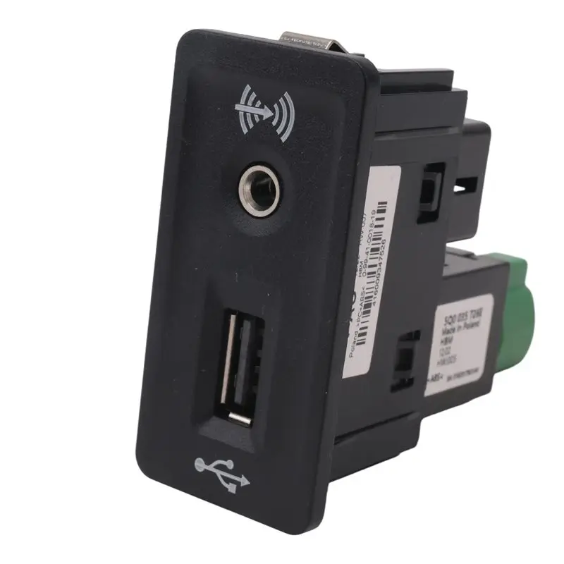 vwゴルフ7-mk7用usb-auxインターフェースコネクターアダプターキットcarplayスイッチ5q0035726e-5g0035222e交換部品