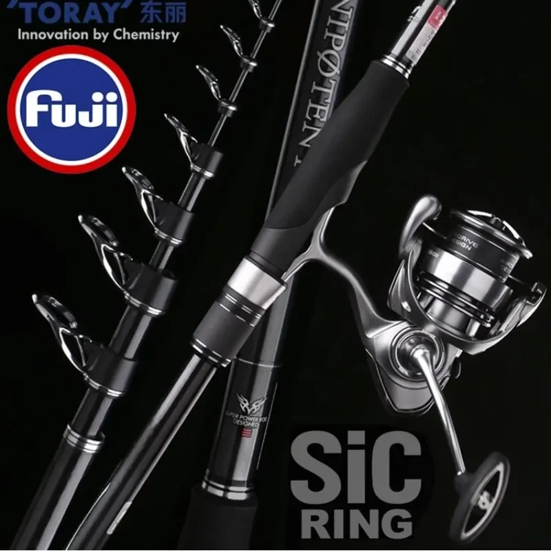 Fuji Accessories Sliding Float Rock Rod SIC Large Guide Ring Distance Throwing Rod Fishing Pole Combo 3.6m 3.9m 4.5m