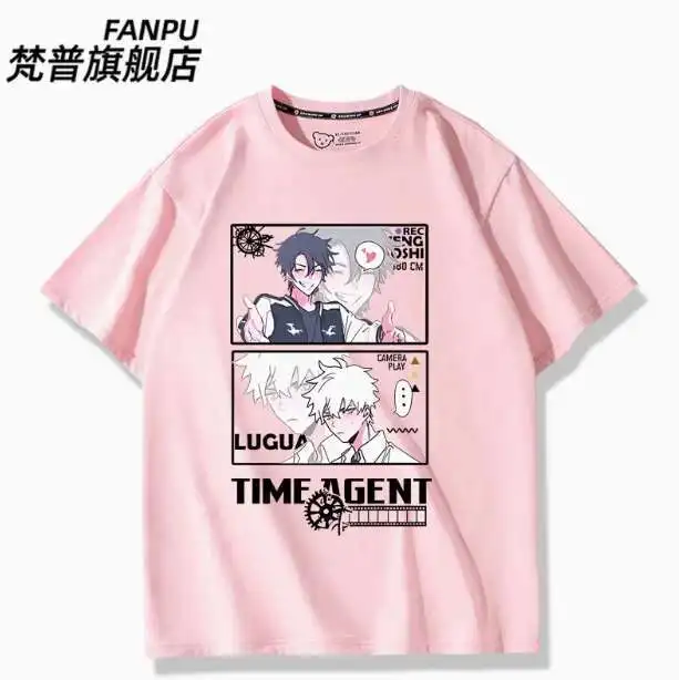 أنيمي K انقر تشنغ شياوشي لو قوانغ تي شيرتات قصيرة الاكمام الصيف تأثيري حلي طالب عادية فضفاض القمم أنيمي