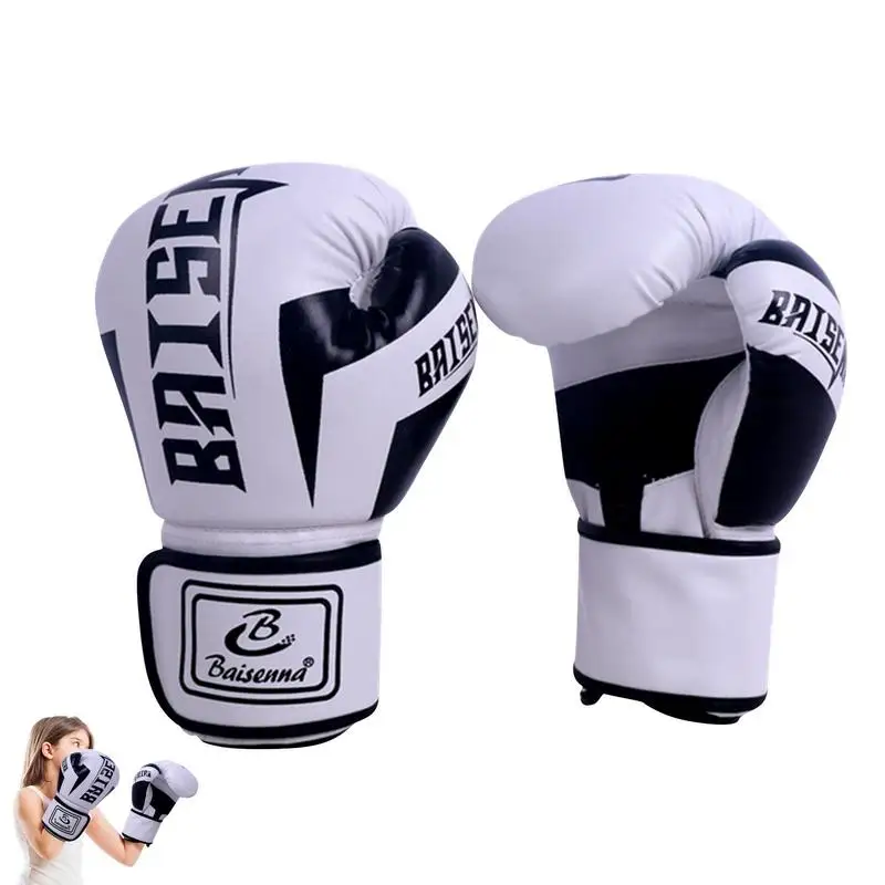 Kick Boxing Gloves for Men Women PU Karate Muay Thai Guantes De Boxeo Free Fight MMA Training Adults Kids Equipment