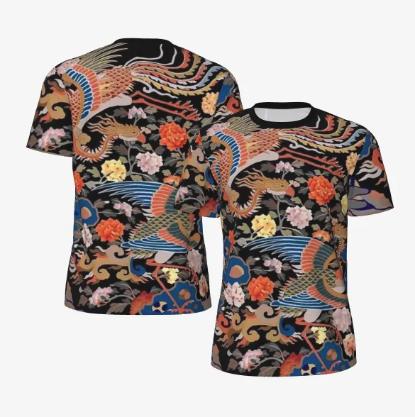 

Men's and women's ethnic style characteristic 3D printed T-shirt fashion street wear round neck short sleeve party travel