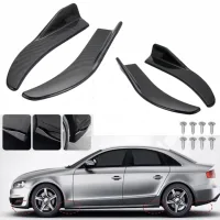 Alerón trasero Universal para labio delantero de coche, Protector de parachoques de esquina anticolisión de fibra de carbono, modificación antiarañazos, pieza de automóvil
