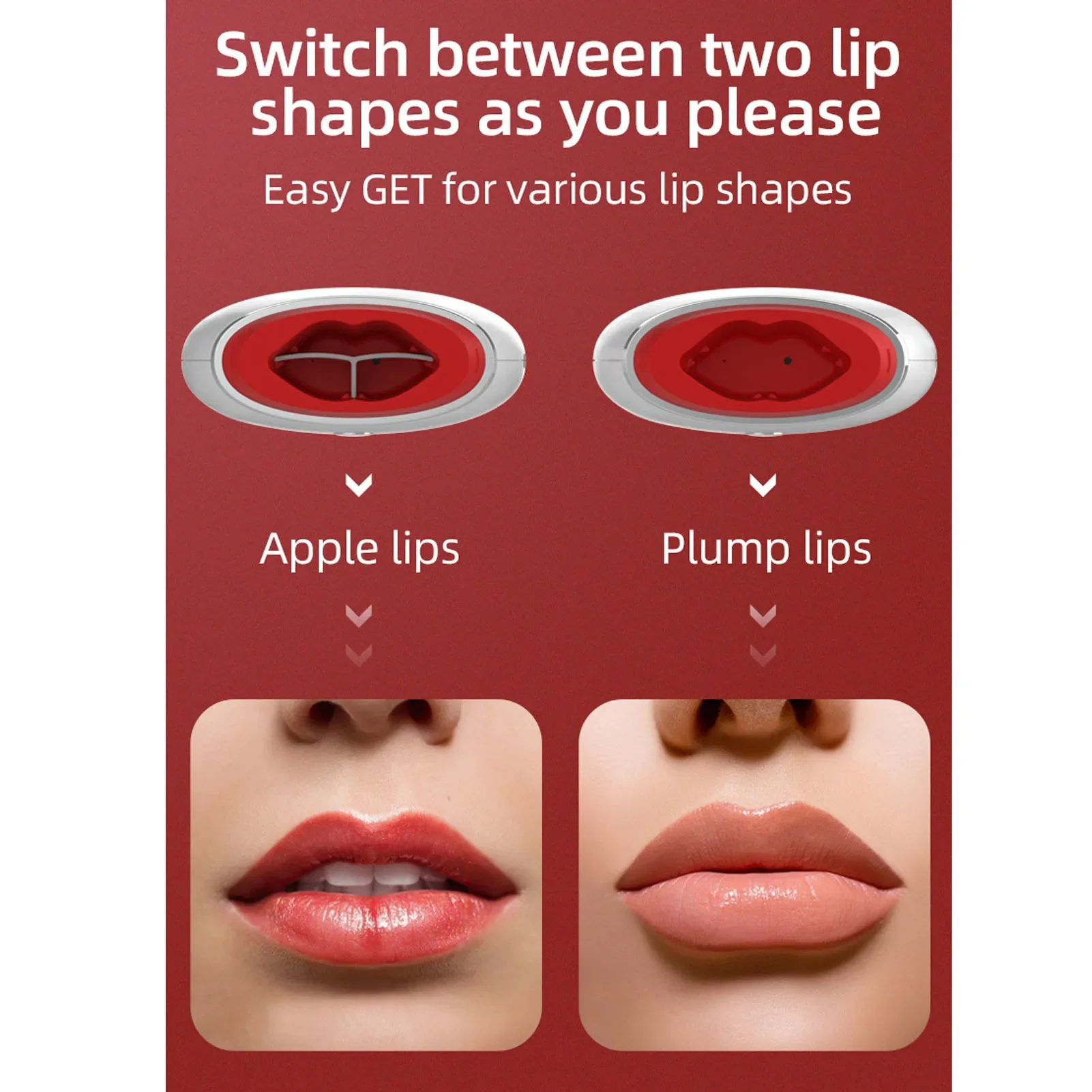 Electric Lip Plumper Device Professional Lip Enlarger with Suction for Fuller Lips Plumper Sexy Bigger Thicker Plump Portable