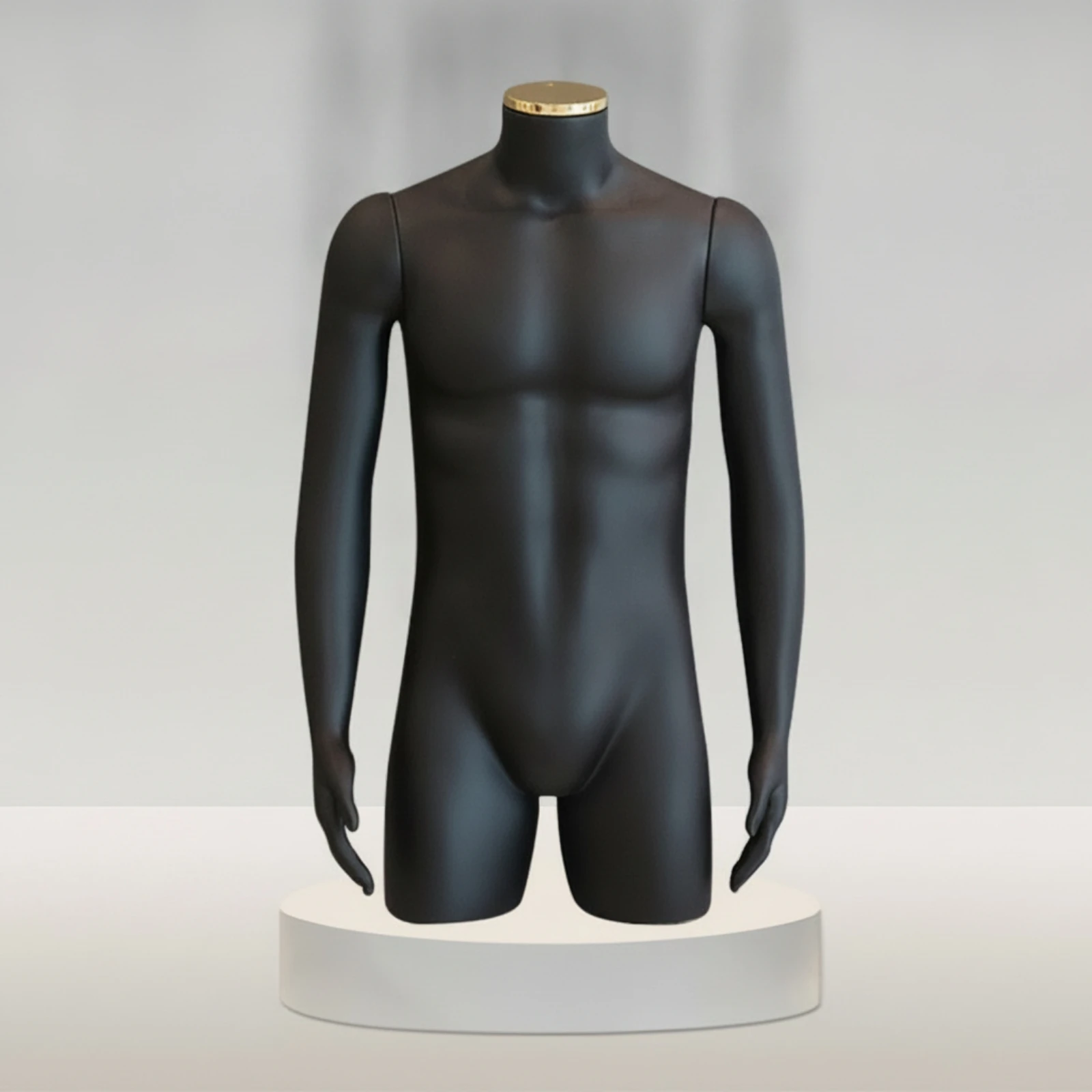 Half-Body Display Mannequin Stable Male Mannequin Torso High-Quality Dress Form Portable for Retailers, Clothing Store