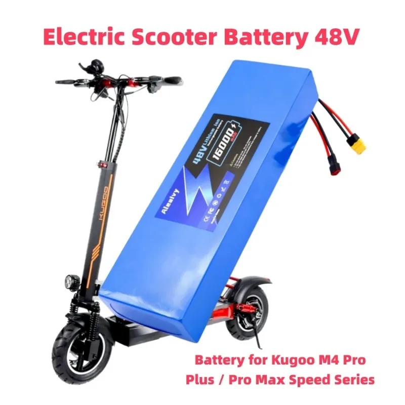 

Aleaivy Genuine Scooter electric 48V 13S5P 10/12/14/16/20Ah Li-ion Battery,built-in 30A BMS,For Kugoo M4/M4Pro/Max Speed Series