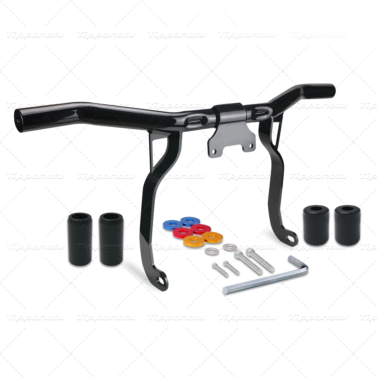 

Flat Out Crash Bar for Harley Touring Street Glide Road Glide Road King Electra Glide 2014-2023 Gloss Black Engine Guard