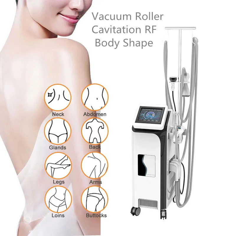 

Professional Vertical Vela Body Shape Slimming Beauty Equipment Vacuum Roller Massage Cavitation Rf Cellulite Reduction Machine