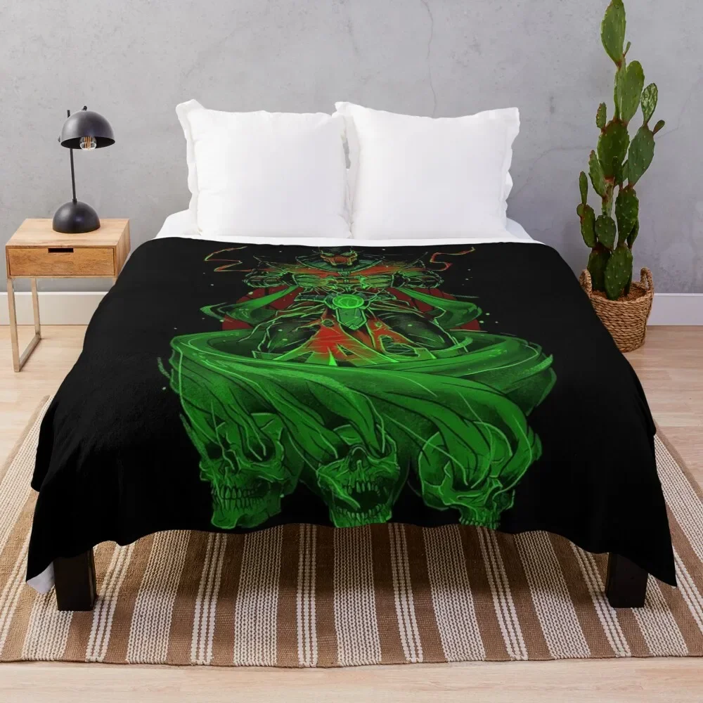 

Mortal Kombat Powerfull Ermac Throw Blanket Flannel Fabric Nap Shaggy Blankets