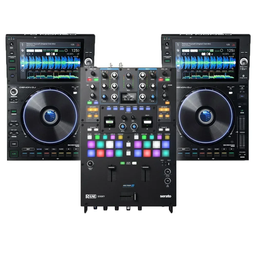 

SUMMER SALES DISCOUNT ON DEALS DISCOUNT SALES Denon DJ SC6000 Players + Denon DJ X1850 Mixer and Covers Bundle