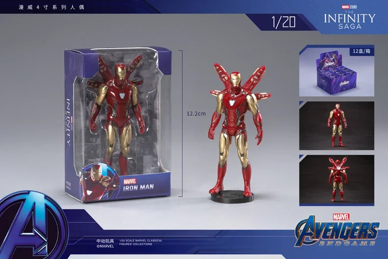 10,2 cm Original ZD Actionfigur Spielzeug Iron Man Scarlet Spider Miles Morales Spider-Man Venom Gwen Bewegliche Puppe Anime Modell Geschenk – Detail 16