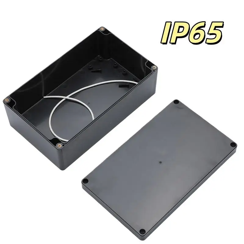 New 1/3Pcs Plastic Electronic Project Instrument Case IP65 Waterproof Black Junction Box Outdoor Container Power Enclosure Tools