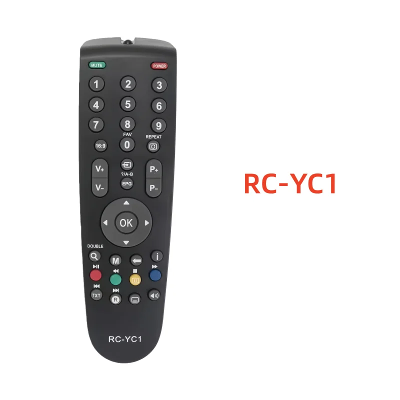 Universal RC-GD1 Series TV Remote Control, Durable Replacement Accessory Compatible with RC-GD1/23/Y1/YC1 Smart Television