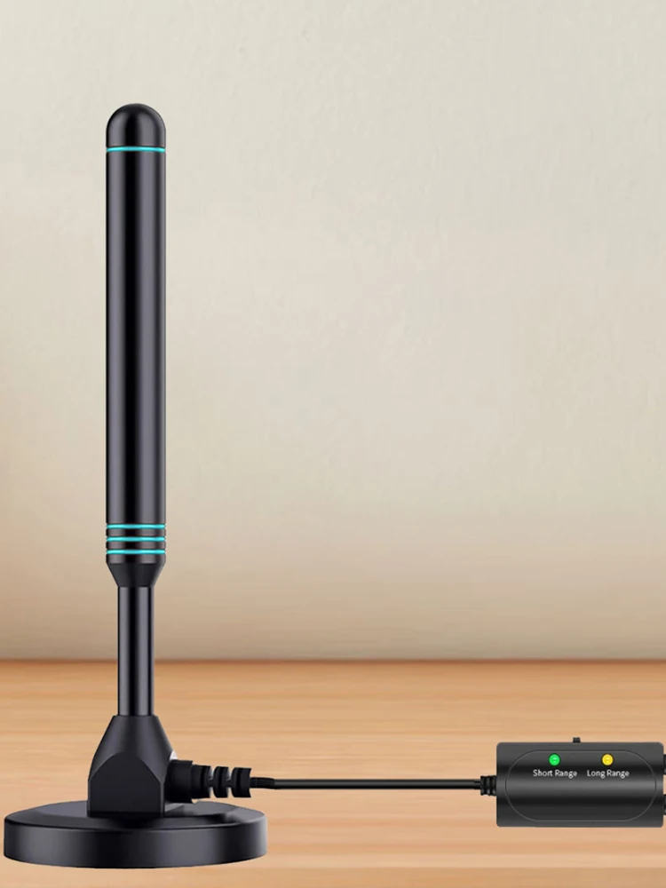 4K/1080P HD Digital TV Antenna Magnetic Base 480+ Miles Indoor Outdoor Antenna VHF UHF Digital HD Aerial for DVB-T2 TV HDTV