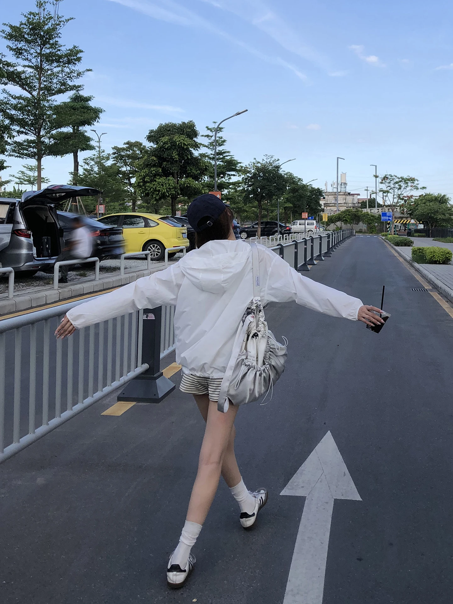 

G Sle Women's Summer Thin Sun Protection Clothing White Korean Sle Outerwear Anti-Uv Polyester Fiber Long Sve Coat