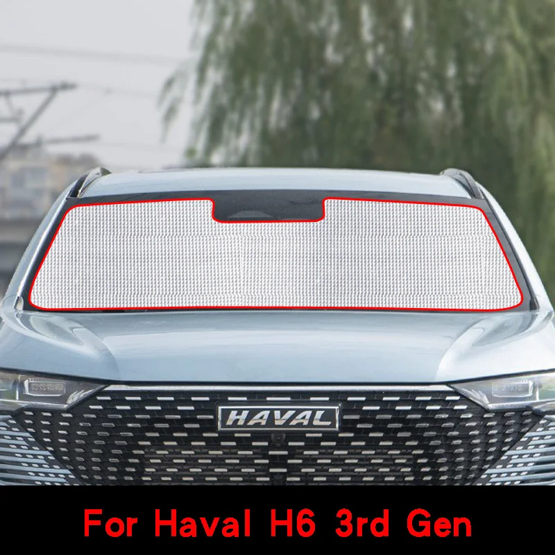 For Haval H6 3rd Gen 2022 Sunshades UV Protection Curtain Sun Shade Film Visor Front Windshield Cover Protector Car Accessories