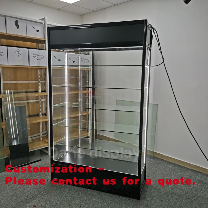 Customize.Lockable Display Cases Professional Jewellery Cabinet /watch Boutique Temper Glass Display showcase Stand fo