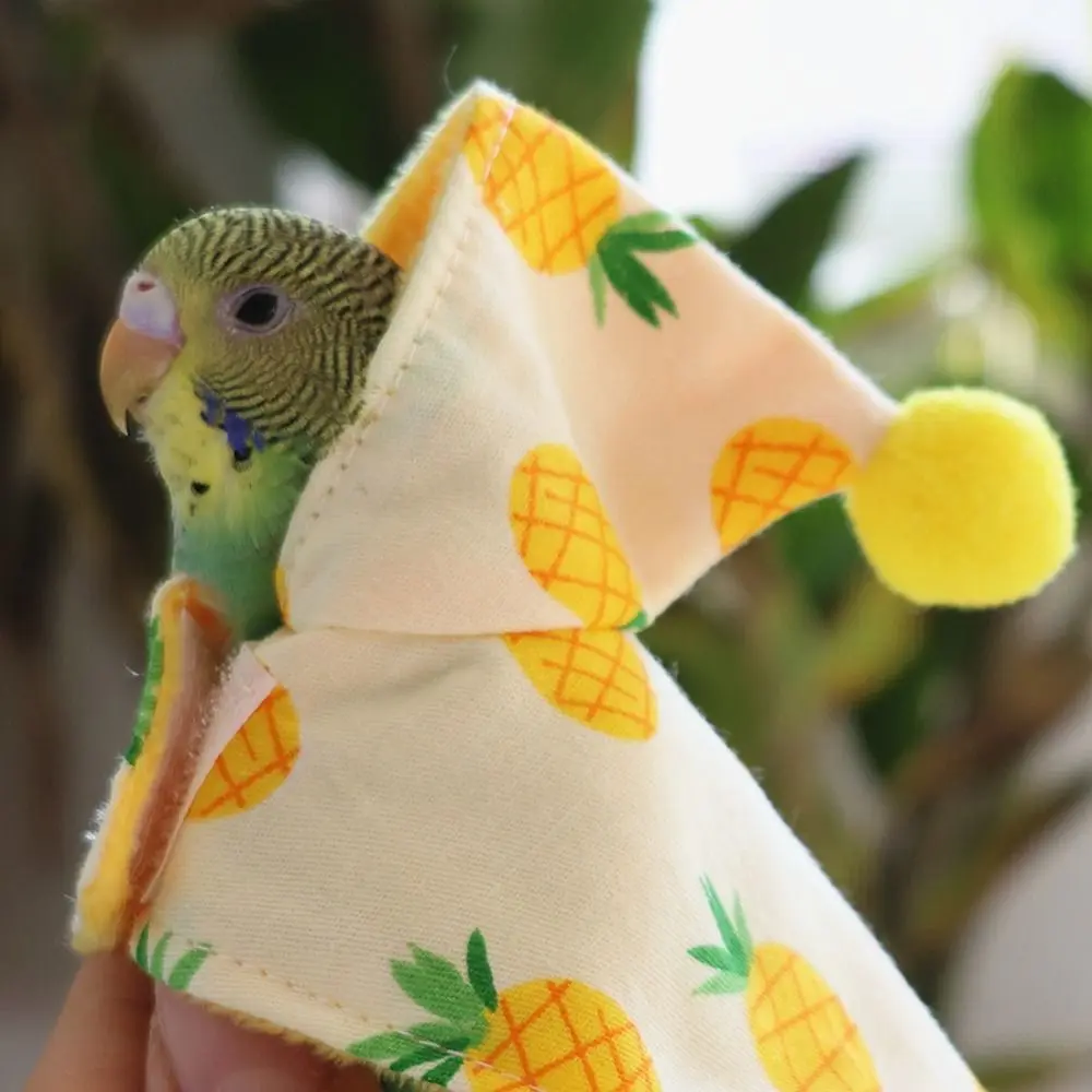 Parrot Dress Up Cartoon Bird Cloak Anti-Lick Soft Pet Bird Cape Anti-Bite Comfortable Parrot Warm Clothes Christmas