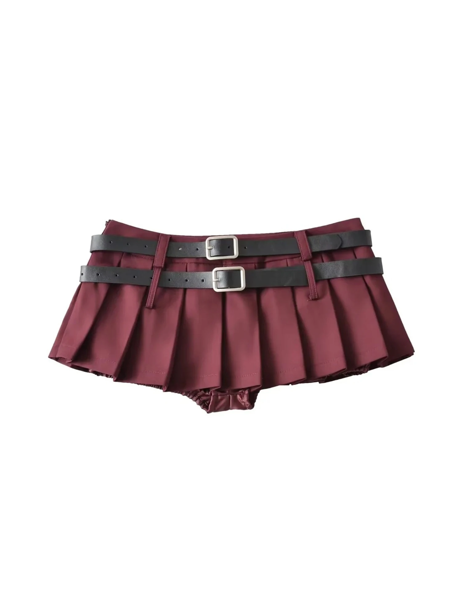 Women Grey A-line Mini Skirt Vintage High Waist Pleated Skirt Harajuku Korean Style Y2k Shorts Skirts 2000s Clothes Summer 2026