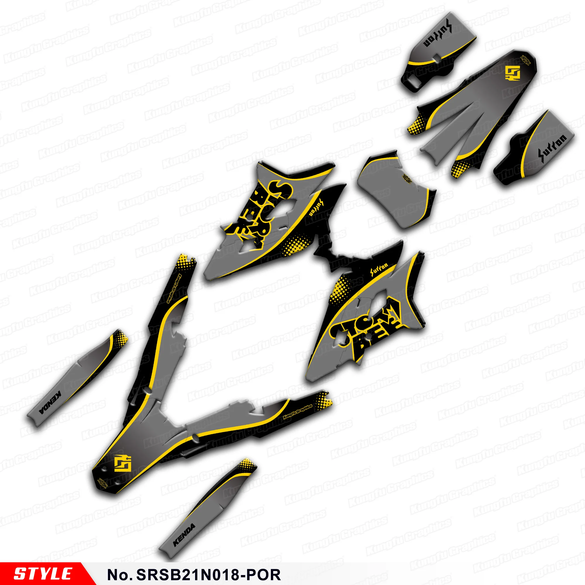 

Клейкая наклейка JY RACING для Storm Bee Dirt eBike, аксессуары, SRSB21N018-POR