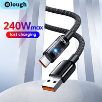 Elough 240W Max USB Type C Cable Fast Charging USB C Charger Cord For Samsung Xiaomi Huawei Oppo Mobile Phone USB C Cable Wire