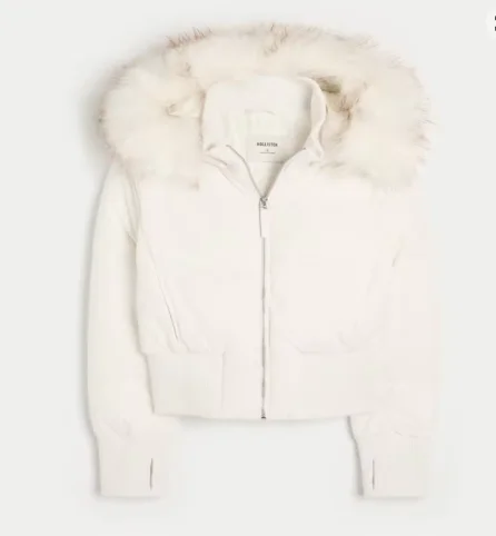 Frauen Einfarbig Pelz Kragen Mit Kapuze Baumwolle gefütterte Jacke Mit Zipper Slim Fit Warme Dicken Mantel 2025, Winter Neue weibliche Oberbekleidung – Detail 3