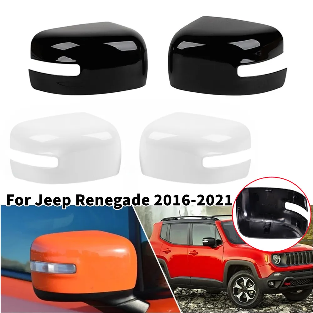 

Для Jeep Renegade 2016-2022 Замена автомобиля, крышка бокового зеркала заднего вида, внешняя крышка крыла, защитная накладка, детали из АБС-пластика