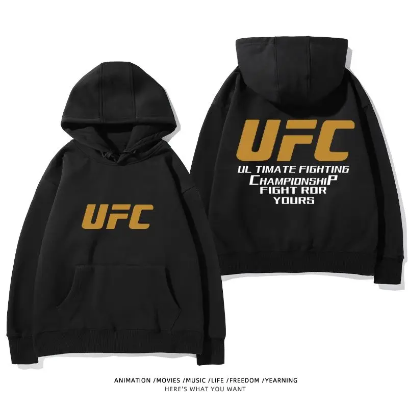 UFC Eagle MMA Mixed Martial Arts Boxing Kickboxing Loose Fleece Hoodie Sweatshirt Unisex Streetwear Men Women