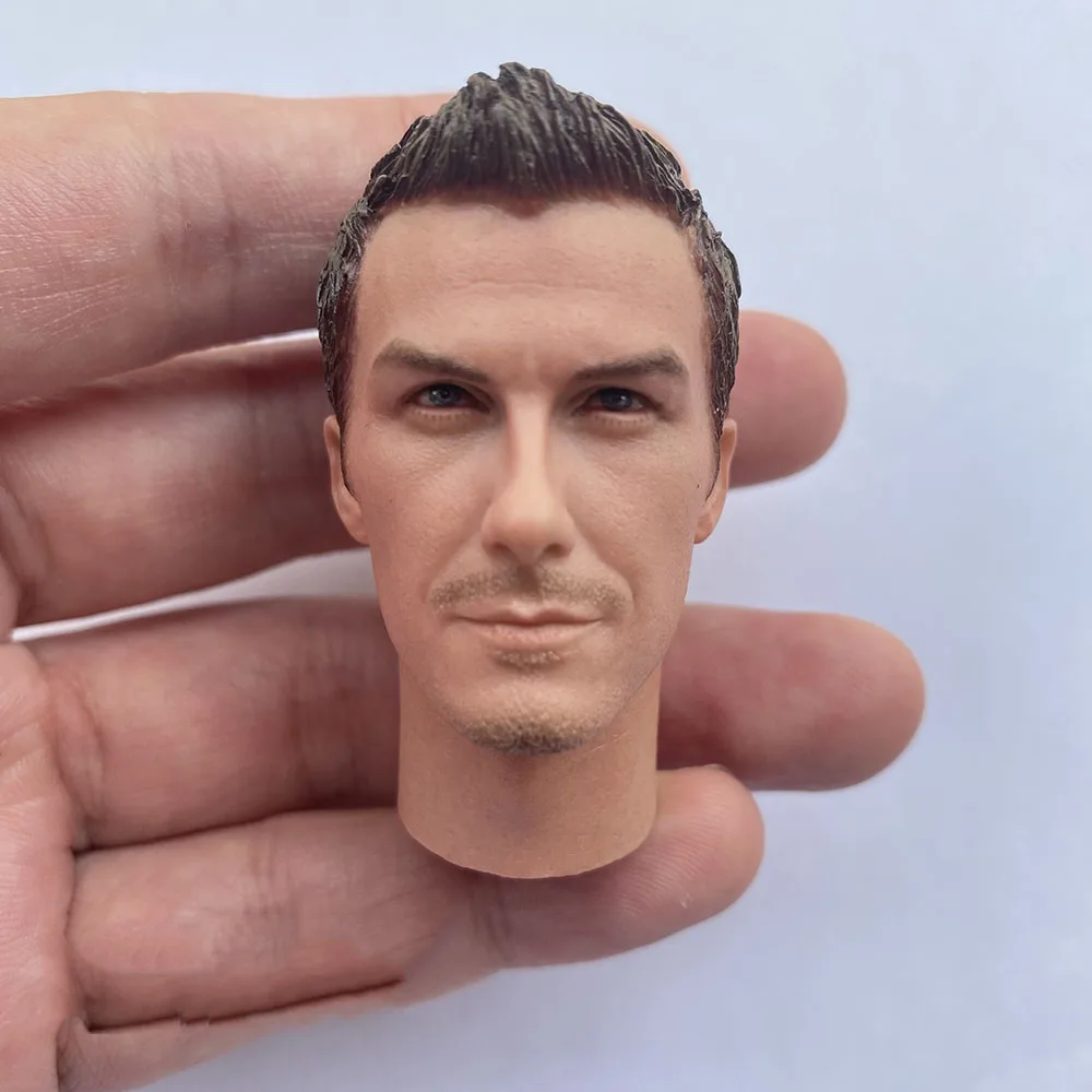 Big Sale 1/6th Soccer Football Handsome Guy Male Head Sculpture Carving Model For 12inch Action Figures DIY