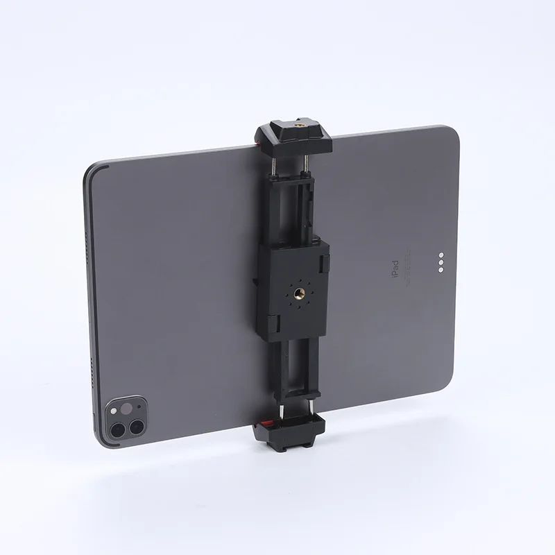 Universal Phone Tablet Clip Multifunctional Cellphone Holder Tripod With 1/4 Screw Adapter for iPad 12.9 Inch Microphone
