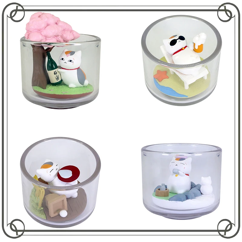 

Madara Miniature Four Seasons Scene Gashapon Q-version Desktop Ornament Children's Day Gifts Action Figure Model Toys