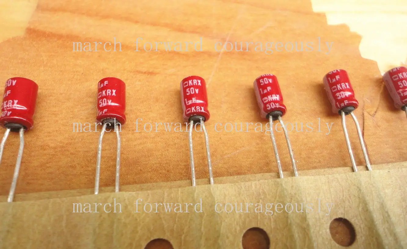 ブラックキング-50v1uf-krx-レアレッドデビルハイエンドオーディオコンデンサー用-50-個、厚い銅ピン付き、4-7