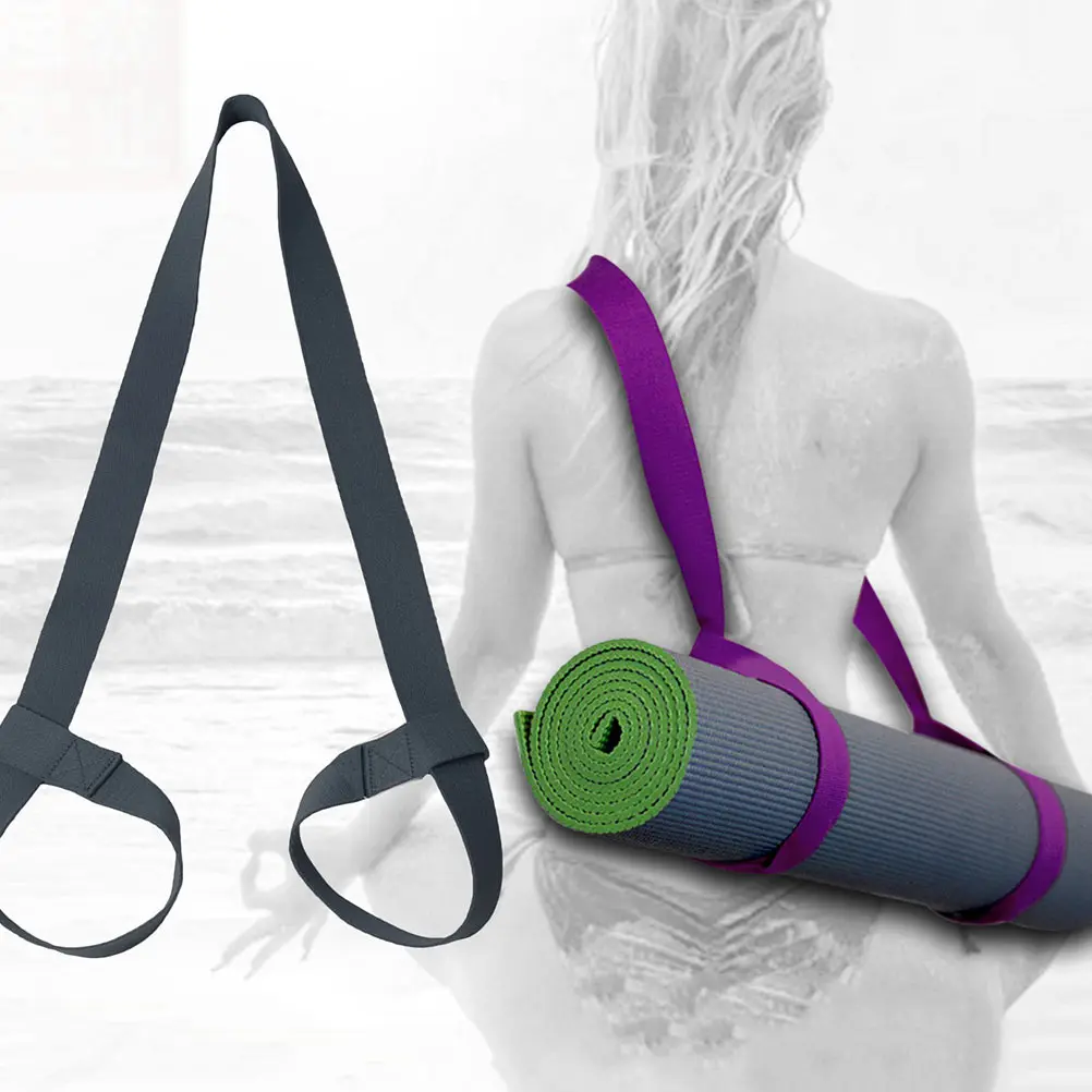 

2pcs Durable Lightweight Adjustable Loops Carrying Fitness Yoga Mat Exercise Mat Strap Strap Accessories