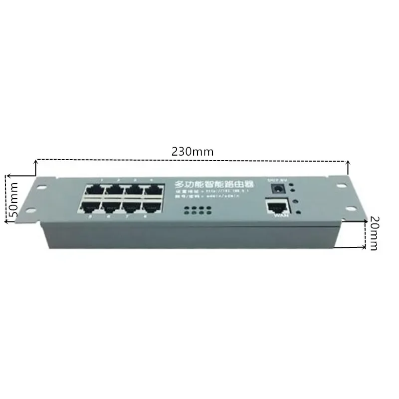 Module Mini Routeur avec Boîtier D.lique Intelligent, Boîtier de Distribution de Câbles, 8 Ports, OEM, Carte Mère Tech