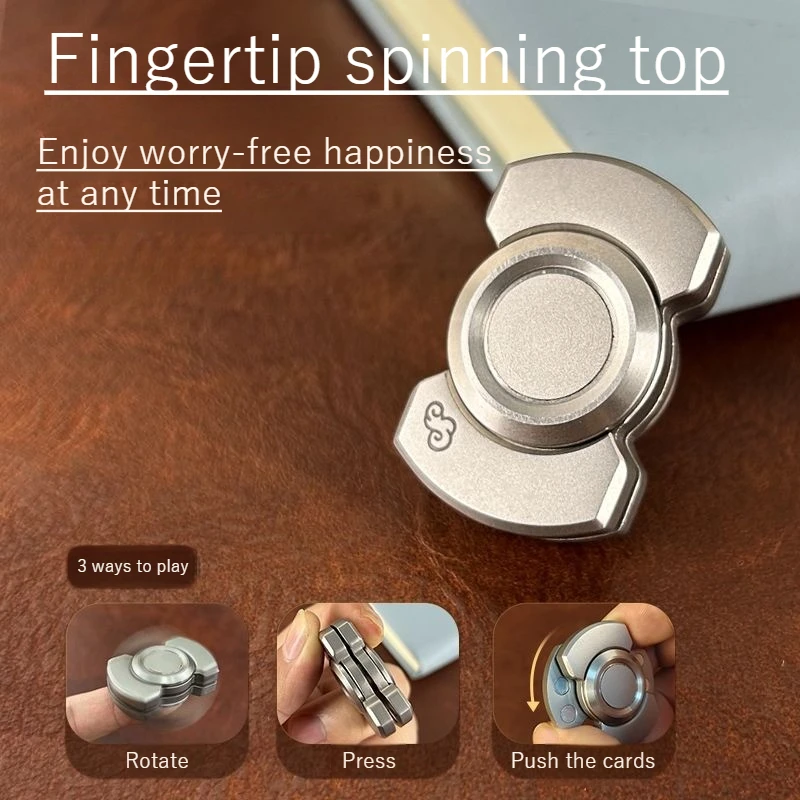 Mini Metal Magnetic Slider Transform Hand Spinner Push Card EDC Stress Relief Push Card Adult Fidget Toys Anti Anxiety Toys