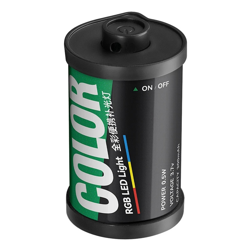 Luce di riempimento RGB Luce LED RGB Supporto magnetico a colori Reteo Film Style Mini LED Luce video 300Mah Scarpa fredda