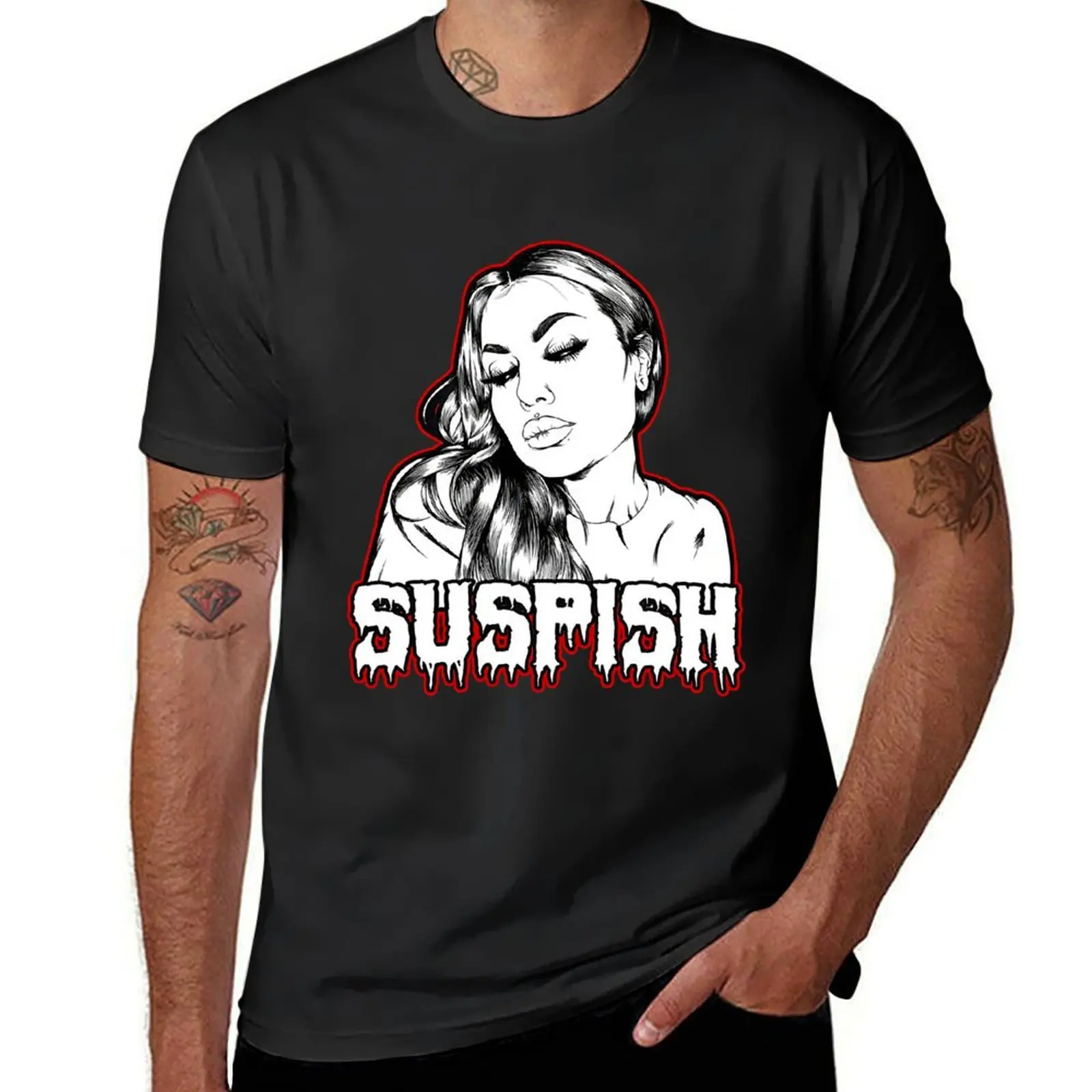 

Bailey Sarian Suspish Makeup and Mystery Funny T-Shirt sports fans customs design your own mens graphic t-shirts big and tall