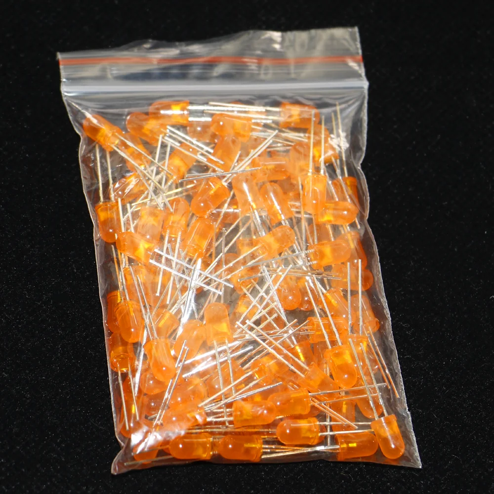 100pcs/lot 5mm LED Light Assorted Kit DIY LED Set White Green Red Blue Yellow Orange Pink Purple Warm white