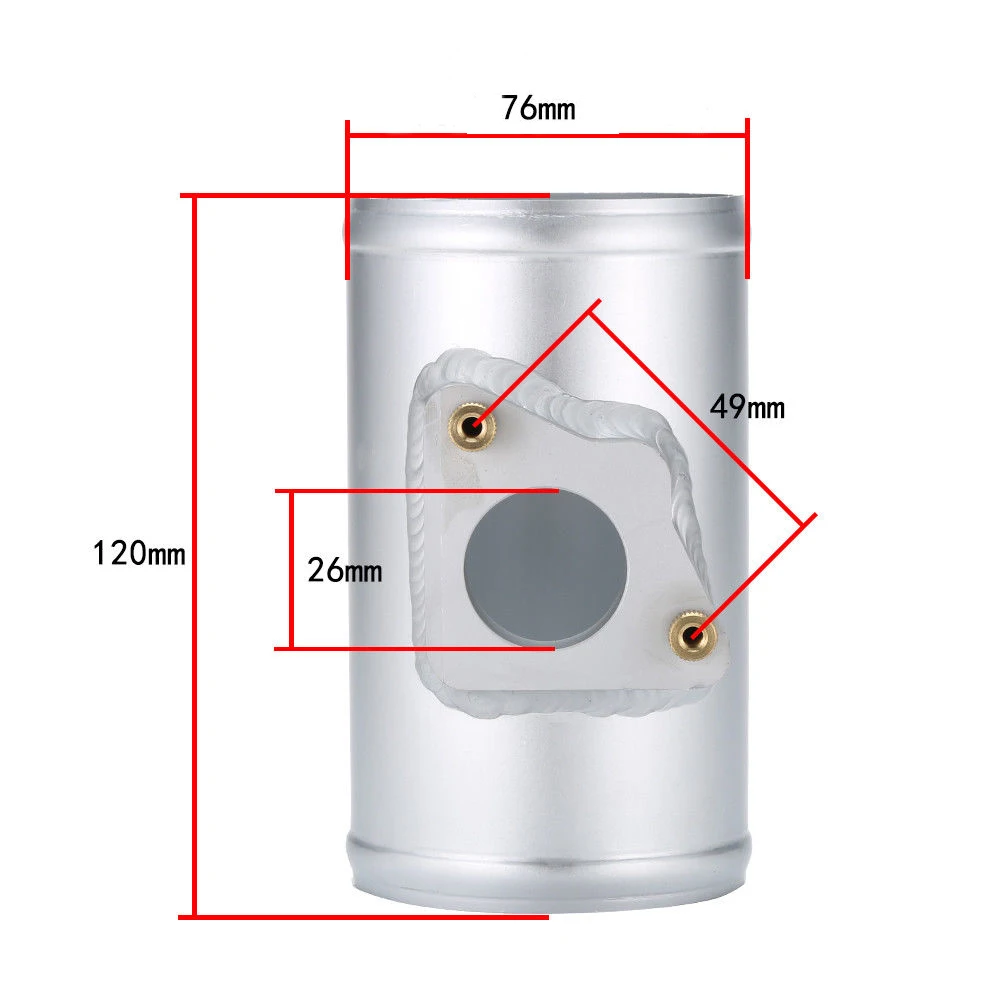 Maf Performance Air Flow Meter 76mm Air Flow Sensor Adapter Fit For Honda For Toyota For Subaru For Mazda