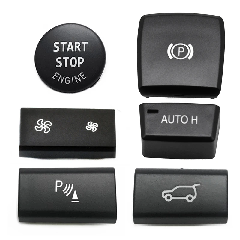 Car Dashboard Ac Ventilated Buttons Auto Ignition Parking Swithes Trunk Unlock Push Button for BMW X5 E70 X6 E71 E72