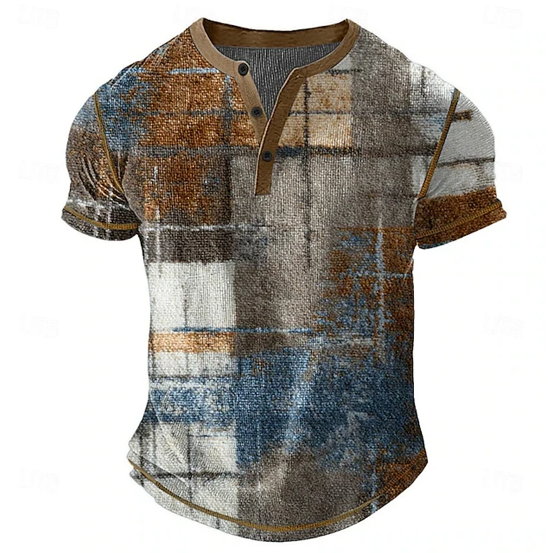 Herren Atmungsaktives Sommer-Poloshirt Outdoor Freizeit Sport Kurzarm-T-Shirt V-Ausschnitt Design Alltägliche Ausgehmode Oberteil – Detail 8