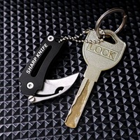 Creative Mini Folding Knife Outdoor Portable Karambit Keychain Box Cutter EDC Tool