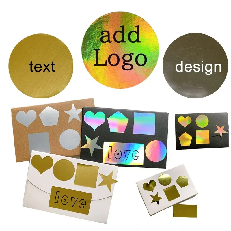 

100Pcs Free shipping Diy Customize Laser shiny matte glossy material design your own logo special any shape Square heart 1 inch