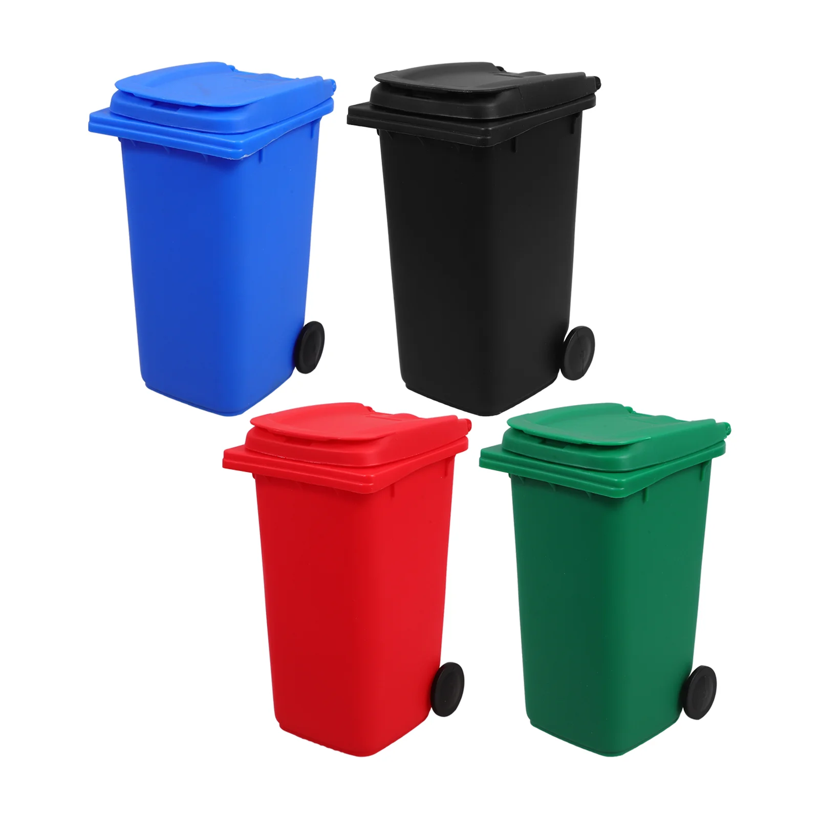 

Trash Can Pen Holder Plastic Pencil Case Hard Mini Toy Wastebasket Recycle Bin Tiny Garbage Small Countertop Kid Toys