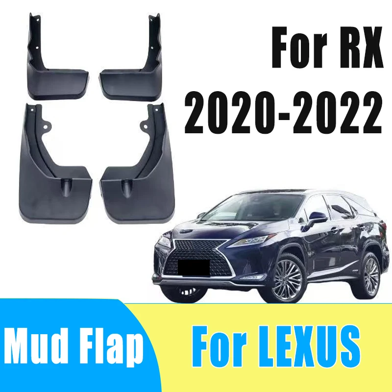 

4pcs Automotive Tire Mudguard Waterproof Prevent Mud Splashing Car Mud Flap Fender Trim Accessories For LEXUS RX 2020-2022 2021